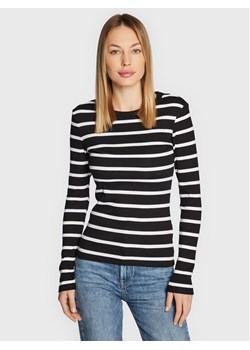 Gina Tricot Bluzka Basic 18863 Czarny Regular Fit ze sklepu MODIVO w kategorii Bluzki damskie - zdjęcie 181135671