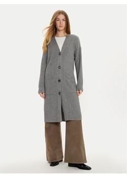 United Colors Of Benetton Kardigan 126WD604F Szary Regular Fit ze sklepu MODIVO w kategorii Swetry damskie - zdjęcie 181135802