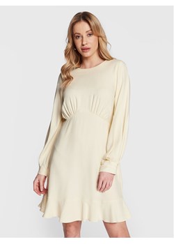 Closet London Sukienka codzienna D8599 Beżowy Regular Fit ze sklepu MODIVO w kategorii Sukienki - zdjęcie 181135863