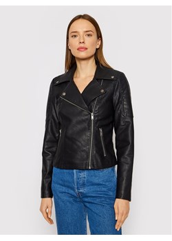 Noisy May Kurtka z imitacji skóry Rebel 27000741 Czarny Slim Fit ze sklepu MODIVO w kategorii Kurtki damskie - zdjęcie 181135962