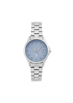U.S. Polo Assn. Zegarek Louise USP8339LB Srebrny ze sklepu MODIVO w kategorii Zegarki - zdjęcie 181135974