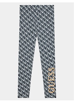 Guess Legginsy J4RB06 J1313 Granatowy Slim Fit ze sklepu MODIVO w kategorii Spodnie dziewczęce - zdjęcie 181136090