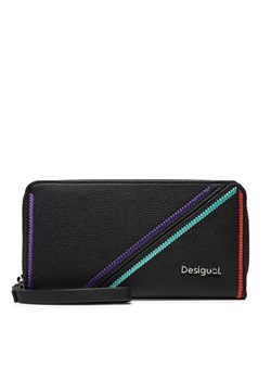 Desigual Duży Portfel Damski 24WAYP07 Czarny ze sklepu MODIVO w kategorii Portfele damskie - zdjęcie 181136140