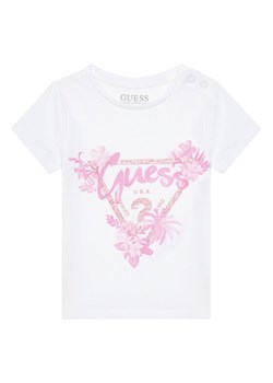 Guess T-Shirt A5GI03 K6YW4 Biały Regular Fit ze sklepu MODIVO w kategorii Kaftaniki i bluzki - zdjęcie 181136451