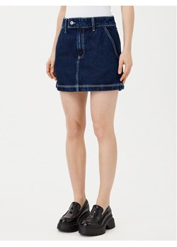 HUGO Spódnica jeansowa mini 50531831 Granatowy Regular Fit ze sklepu MODIVO w kategorii Spódnice - zdjęcie 181136524
