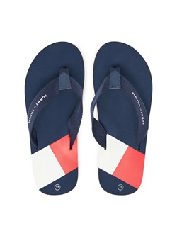 Tommy Hilfiger Japonki T3X8-33908-0058 S Granatowy ze sklepu MODIVO w kategorii Klapki dziecięce - zdjęcie 181136591