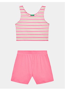 United Colors Of Benetton Komplet top i spodenki 3NVVCK008 Kolorowy Regular Fit ze sklepu MODIVO w kategorii Komplety dziewczęce - zdjęcie 181136624