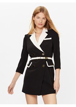 Elisabetta Franchi Sukienka koktajlowa AB-445-32E2-V650 Czarny Regular Fit ze sklepu MODIVO w kategorii Sukienki - zdjęcie 181136850