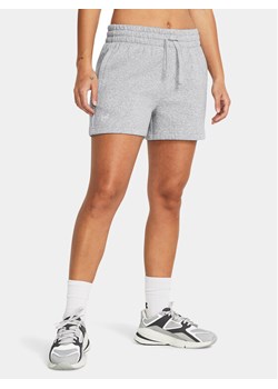 Under Armour Szorty sportowe Rival Fleece Short 1382723-011 Szary Loose Fit ze sklepu MODIVO w kategorii Szorty - zdjęcie 181136901