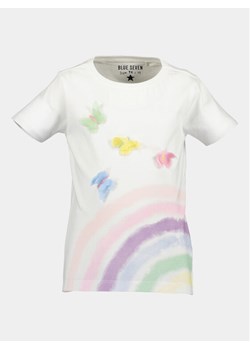 Blue Seven T-Shirt 702301 X Biały Regular Fit ze sklepu MODIVO w kategorii Bluzki dziewczęce - zdjęcie 181137034
