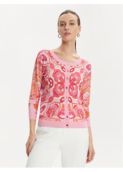 Luisa Spagnoli Kardigan Crostone 58242 Różowy Regular Fit ze sklepu MODIVO w kategorii Swetry damskie - zdjęcie 181137120