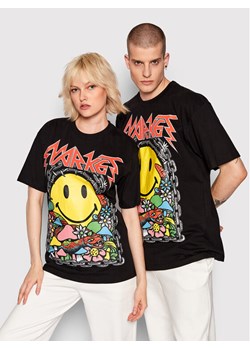 Market T-Shirt Unisex SMILEY Iron 399001064 Czarny Relaxed Fit ze sklepu MODIVO w kategorii Bluzki damskie - zdjęcie 181137193