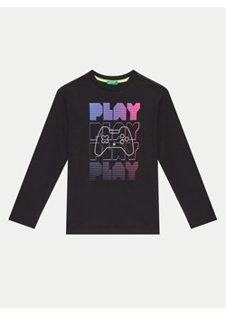 United Colors Of Benetton Bluzka 3696C10M7 Czarny Regular Fit ze sklepu MODIVO w kategorii Bluzki dziewczęce - zdjęcie 181137371