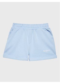 Pepe Jeans Szorty sportowe Rosemary PG800731 Błękitny Regular Fit ze sklepu MODIVO w kategorii Spodenki dziewczęce - zdjęcie 181137741
