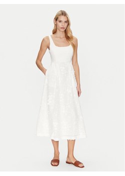Munthe Sukienka letnia Fronia 251134825125 Écru Regular Fit ze sklepu MODIVO w kategorii Sukienki - zdjęcie 181137872