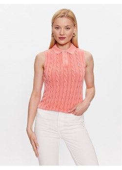 Polo Ralph Lauren Polo 211905650002 Koralowy Regular Fit ze sklepu MODIVO w kategorii Bluzki damskie - zdjęcie 181138334