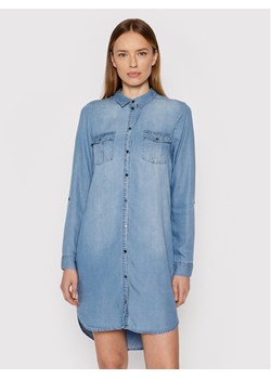 Vero Moda Sukienka jeansowa Silla 10184172 Niebieski Regular Fit ze sklepu MODIVO w kategorii Sukienki - zdjęcie 181138570