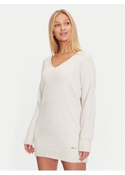 Guess Sukienka dzianinowa Talia W4BR72 Z3HH2 Szary Regular Fit ze sklepu MODIVO w kategorii Sukienki - zdjęcie 181138573