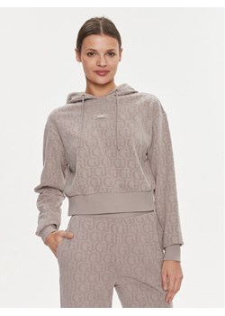 Guess Bluza Gj Logo V4RQ14 KC2W0 Szary Regular Fit ze sklepu MODIVO w kategorii Bluzy damskie - zdjęcie 181138820