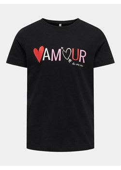 Kids ONLY T-Shirt Loovi 15317866 Czarny Regular Fit ze sklepu MODIVO w kategorii Bluzki dziewczęce - zdjęcie 181138903