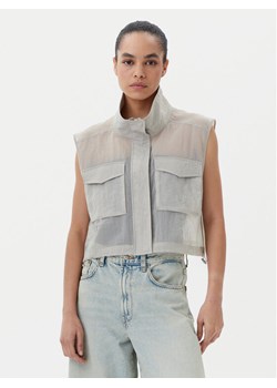 PINKO Kamizelka 104852 A2EK Szary Regular Fit ze sklepu MODIVO w kategorii Kamizelki damskie - zdjęcie 181139071