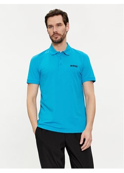 Boss Polo Paule 50512789 Niebieski Slim Fit ze sklepu MODIVO w kategorii T-shirty męskie - zdjęcie 181139120