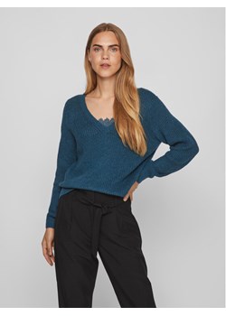 Vila Sweter 14088099 Niebieski Regular Fit ze sklepu MODIVO w kategorii Swetry damskie - zdjęcie 181139303