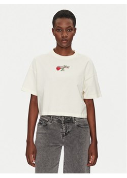 Converse T-Shirt Thorned 10028306-A01 Écru Oversize ze sklepu MODIVO w kategorii Bluzki damskie - zdjęcie 181139333