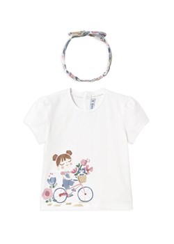 Mayoral T-Shirt 1044 Biały Regular Fit ze sklepu MODIVO w kategorii Bluzy i swetry - zdjęcie 181139510