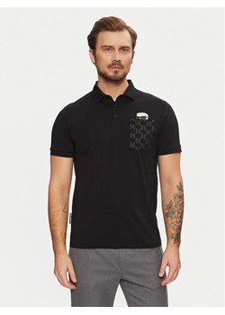 KARL LAGERFELD Polo 745091 551251 Czarny Regular Fit ze sklepu MODIVO w kategorii T-shirty męskie - zdjęcie 181139521