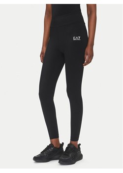 EA7 Emporio Armani Legginsy 7W000232 AF12625 UC001 Czarny Slim Fit ze sklepu MODIVO w kategorii Spodnie damskie - zdjęcie 181139602