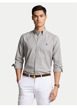 Polo Ralph Lauren Koszula 710829480009 Szary Custom Fit ze sklepu MODIVO w kategorii Koszule męskie - zdjęcie 181139654