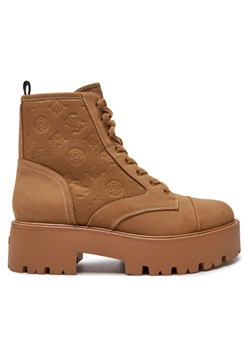 Guess Botki Vaina FLTSLR LEM10 Brązowy ze sklepu MODIVO w kategorii Botki - zdjęcie 181139810