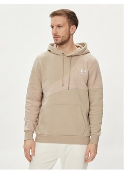 Under Armour Bluza Ua Essential Flc Blocked Hd 1383070-299 Khaki Loose Fit ze sklepu MODIVO w kategorii Bluzy męskie - zdjęcie 181139921