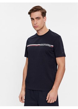 Tommy Hilfiger T-Shirt Monotype MW0MW33688 Granatowy Regular Fit ze sklepu MODIVO w kategorii T-shirty męskie - zdjęcie 181139924