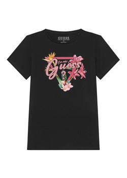 Guess T-Shirt J5GI16 K6YW4 Czarny Regular Fit ze sklepu MODIVO w kategorii Bluzki dziewczęce - zdjęcie 181140191