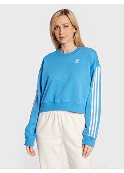 adidas Bluza Allover Print HN3641 Niebieski Relaxed Fit ze sklepu MODIVO w kategorii Bluzy damskie - zdjęcie 181140223
