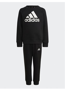 adidas Komplet dresowy Essentials Logo French Terry Jogger Set HG4464 Czarny Regular Fit ze sklepu MODIVO w kategorii Dresy chłopięce - zdjęcie 181140340