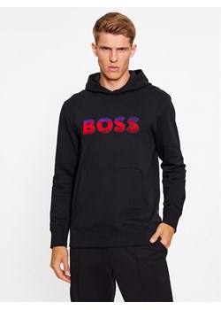 Boss Bluza Seeger 99 50499560 Czarny Regular Fit ze sklepu MODIVO w kategorii Bluzy męskie - zdjęcie 181140413