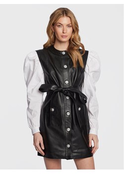 Custommade Sukienka skórzana Jada 999418448 Czarny Regular Fit ze sklepu MODIVO w kategorii Sukienki - zdjęcie 181140443