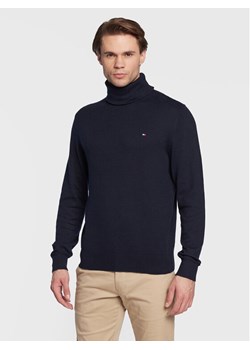 Tommy Hilfiger Golf Pima MW0MW28048 Granatowy Regular Fit ze sklepu MODIVO w kategorii Swetry męskie - zdjęcie 181140511