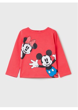 OVS Bluzka DISNEY 1617101 Czerwony Regular Fit ze sklepu MODIVO w kategorii Bluzki dziewczęce - zdjęcie 181140570