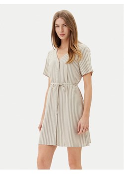Vero Moda Sukienka letnia Mymilo 10322976 Beżowy Loose Fit ze sklepu MODIVO w kategorii Sukienki - zdjęcie 181140744