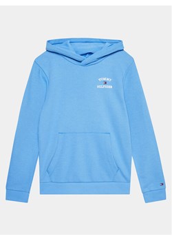 Tommy Hilfiger Bluza Th Logo KB0KB08942 Niebieski Regular Fit ze sklepu MODIVO w kategorii Bluzy chłopięce - zdjęcie 181140860