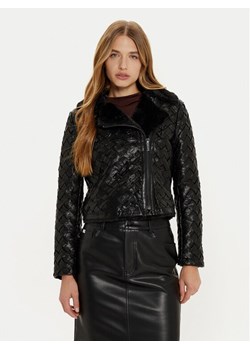 Marciano Guess Kurtka z imitacji skóry Camille 4BGL31 7204A Czarny Regular Fit ze sklepu MODIVO w kategorii Kurtki damskie - zdjęcie 181140883