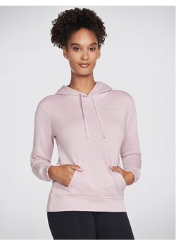 Skechers Bluza Signature Po Hoodie WHD116 Różowy Regular Fit ze sklepu MODIVO w kategorii Bluzy damskie - zdjęcie 181140884