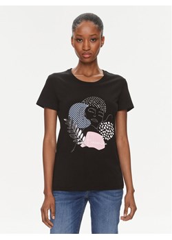 Fracomina T-Shirt FR24ST3004J401N5 Czarny Regular Fit ze sklepu MODIVO w kategorii Bluzki damskie - zdjęcie 181141110