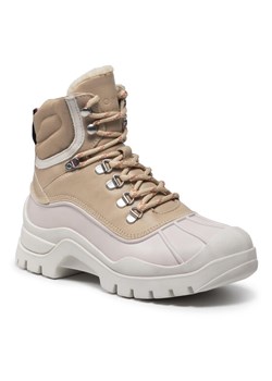 Tommy Hilfiger Botki Warmilined Outdoor Boot FW0FW05973 Beżowy ze sklepu MODIVO w kategorii Botki - zdjęcie 181141113