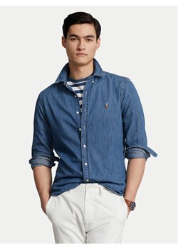 Polo Ralph Lauren Koszula Core Replen 710548539 Granatowy Slim Fit ze sklepu MODIVO w kategorii Koszule męskie - zdjęcie 181141114