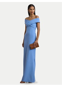 LAUREN RALPH LAUREN Sukienka wieczorowa 253936391006 Niebieski Slim Fit ze sklepu MODIVO w kategorii Sukienki - zdjęcie 181141142
